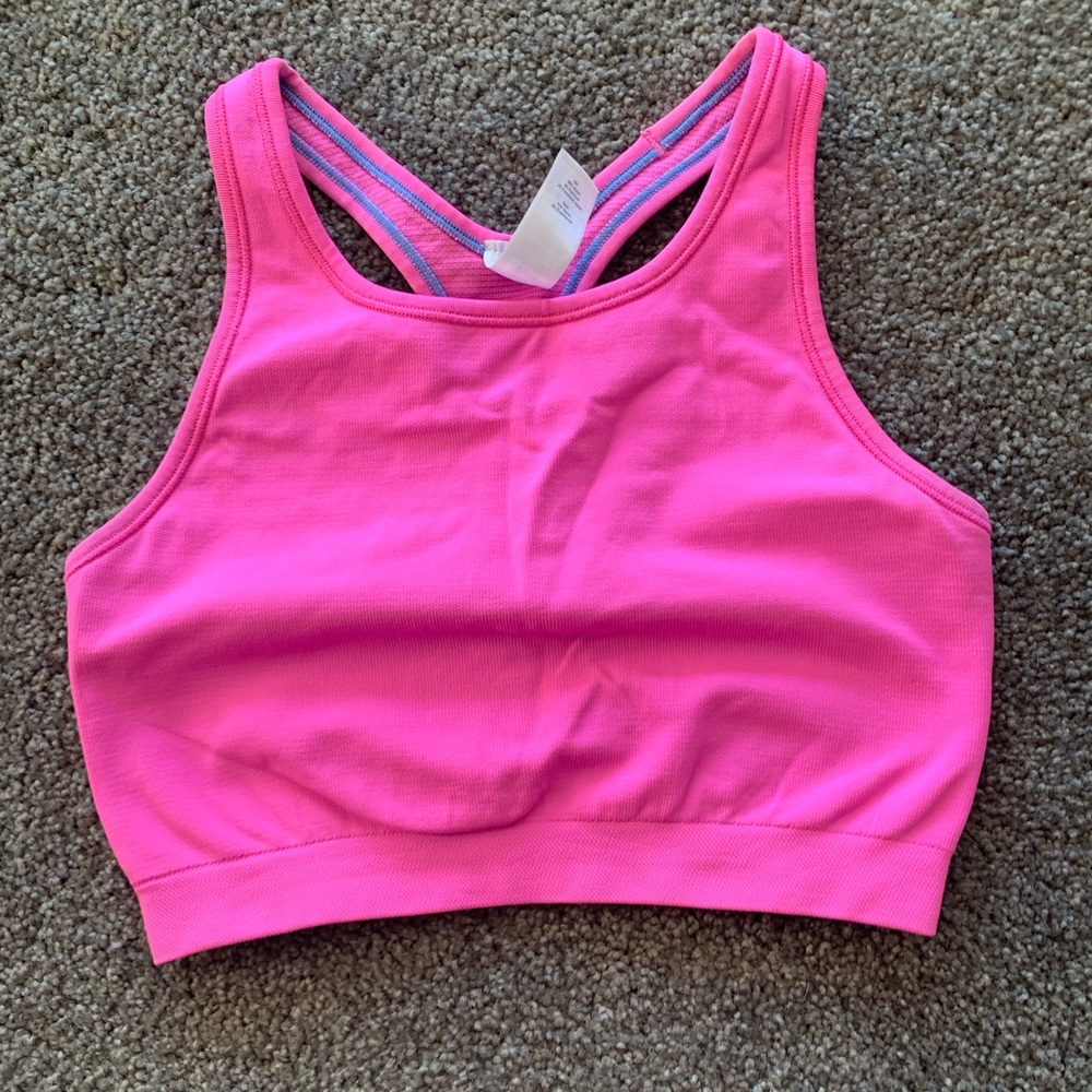 Pink ivivva long sports bra
